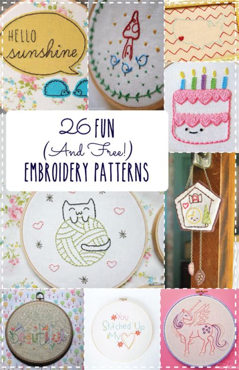 funny embroidery patterns|26 Fun and Free Embroidery Patterns .